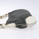 CHANEL Shoulder Bag Canvas Black Gold CC Auth 138794-5