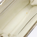 CHANEL Matelasse Hand Bag Canvas Green Silver CC Auth 138799-16