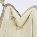 CHANEL Matelasse Hand Bag Canvas Green Silver CC Auth 138799-17