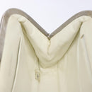 CHANEL Matelasse Hand Bag Canvas Green Silver CC Auth 138799-18