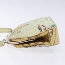 CHANEL Matelasse Hand Bag Canvas Green Silver CC Auth 138799-5