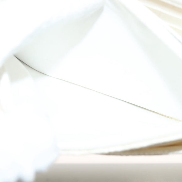 CHANEL Matelasse Chain Wallet Tweed White Silver CC Auth 138800