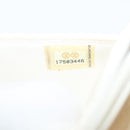 CHANEL Matelasse Chain Wallet Tweed White Silver CC Auth 138800-24