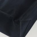 CHANEL Choco Bar Line Chain Tote Bag Canvas Navy Silver CC Auth 138802-16