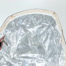 CHANEL Choco Bar Line Chain Tote Bag Canvas Navy Silver CC Auth 138802-10