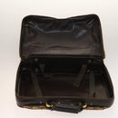 Christian Dior Trotter Canvas Trunk Brown Gold Auth 138804-17