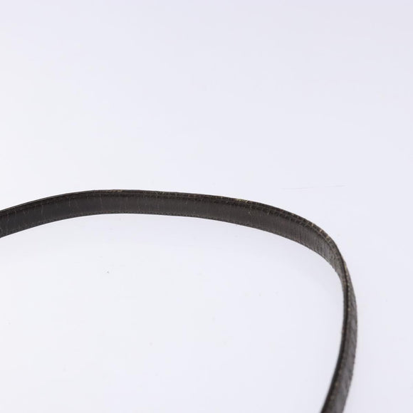 Christian Dior Trotter Canvas Shoulder Bag Brown Gold Auth 138805