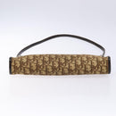 Christian Dior Trotter Canvas Shoulder Bag Brown Gold Auth 138805-9