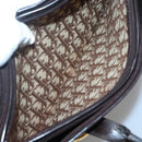Christian Dior Trotter Canvas Hand Bag Brown Gold Auth 138806-19