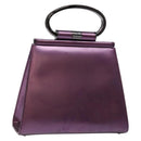 Christian Dior Hand Bag Patent leather Purple Auth 138811-1
