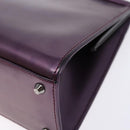 Christian Dior Hand Bag Patent leather Purple Auth 138811-10