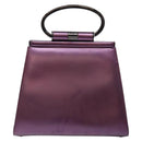 Christian Dior Hand Bag Patent leather Purple Auth 138811-2