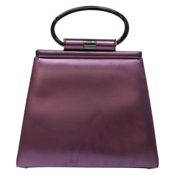 Christian Dior Hand Bag Patent leather Purple Auth 138811 - 0