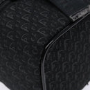Christian Dior Trotter Canvas Vanity Pouch Black Silver Auth 138812-15