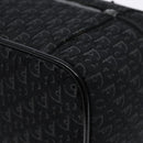 Christian Dior Trotter Canvas Vanity Pouch Black Silver Auth 138812-16