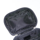 Christian Dior Trotter Canvas Vanity Pouch Black Silver Auth 138812-19