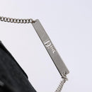 Christian Dior Trotter Canvas Vanity Pouch Black Silver Auth 138812-14