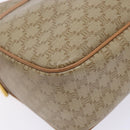 CELINE Macadam Canvas Shoulder Bag PVC Beige Gold Auth 138813-11