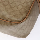 CELINE Macadam Canvas Shoulder Bag PVC Beige Gold Auth 138813-12