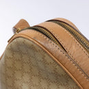 CELINE Macadam Canvas Shoulder Bag PVC Beige Gold Auth 138813-16