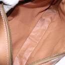 CELINE Macadam Canvas Shoulder Bag PVC Beige Gold Auth 138813-18