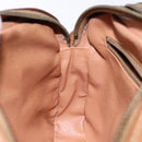 CELINE Macadam Canvas Shoulder Bag PVC Beige Gold Auth 138813-20