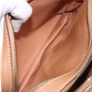 CELINE Macadam Canvas Shoulder Bag PVC Beige Gold Auth 138813-22