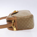CELINE Macadam Canvas Shoulder Bag PVC Beige Gold Auth 138813-5