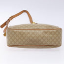 CELINE Macadam Canvas Shoulder Bag PVC Beige Gold Auth 138813-9