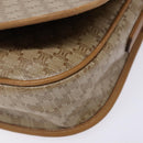 CELINE Macadam Canvas Shoulder Bag PVC Beige Gold Auth 138814-10