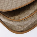 CELINE Macadam Canvas Shoulder Bag PVC Beige Gold Auth 138814-11