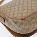 CELINE Macadam Canvas Shoulder Bag PVC Beige Gold Auth 138814-13