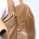 CELINE Macadam Canvas Shoulder Bag PVC Beige Gold Auth 138814-18