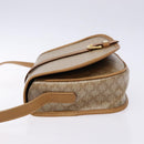 CELINE Macadam Canvas Shoulder Bag PVC Beige Gold Auth 138814-5