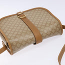 CELINE Macadam Canvas Shoulder Bag PVC Beige Gold Auth 138814-6