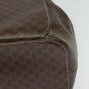 CELINE Backpack PVC Leather Brown Gold Auth 138816-11