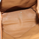CELINE Backpack PVC Leather Brown Gold Auth 138816-16