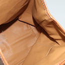 CELINE Backpack PVC Leather Brown Gold Auth 138816-17