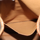 CELINE Backpack PVC Leather Brown Gold Auth 138816-19