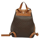 CELINE Backpack PVC Leather Brown Gold Auth 138816-3