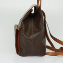 CELINE Backpack PVC Leather Brown Gold Auth 138816-4
