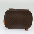 CELINE Backpack PVC Leather Brown Gold Auth 138816-9