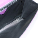 CELINE Shoulder Bag Leather Purple Gold Auth 138822-18