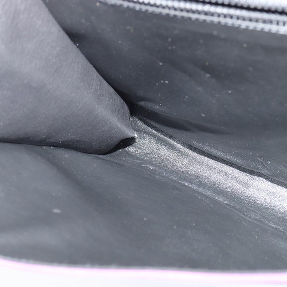 CELINE Shoulder Bag Leather Purple Gold Auth 138822