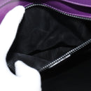 CELINE Shoulder Bag Leather Purple Gold Auth 138822-20