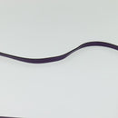 CELINE Shoulder Bag Leather Purple Gold Auth 138822-8