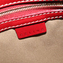 CELINE Macadam Canvas Shoulder Bag PVC Beige Gold Auth 138824-17