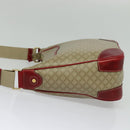 CELINE Macadam Canvas Shoulder Bag PVC Beige Gold Auth 138824-3