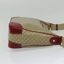 CELINE Macadam Canvas Shoulder Bag PVC Beige Gold Auth 138824-4