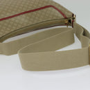 CELINE Macadam Canvas Shoulder Bag PVC Beige Gold Auth 138824-7